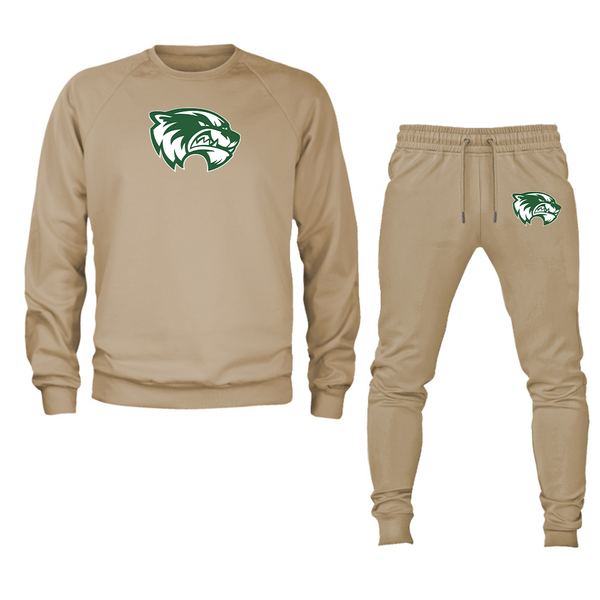 Men's Utah Valley Wolverines Crewneck Sweatshirt Joggers Suit