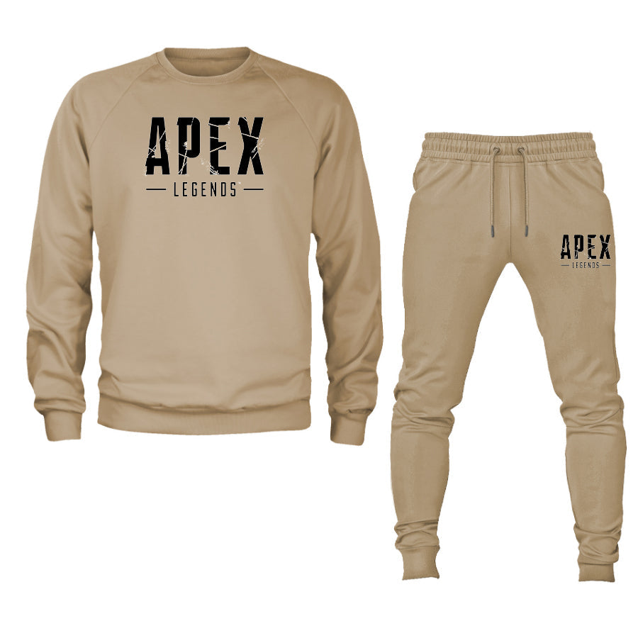 Men's Apex Legends Game Logo Crewneck Sweatshirt Joggers Suit