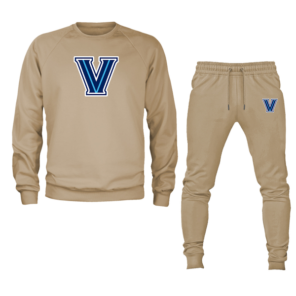 Men's Villanova Wildcats Crewneck Sweatshirt Joggers Suit