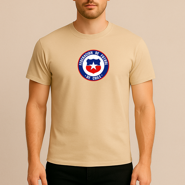 Men's Chile National Soccer Team  Cotton T-Shirt