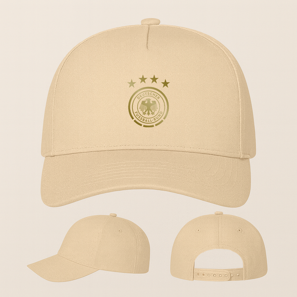 Germany Soccer Five Panel Twill Snapback Cap