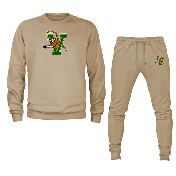 Men's  Vermont Catamounts  Crewneck Sweatshirt Joggers Suit