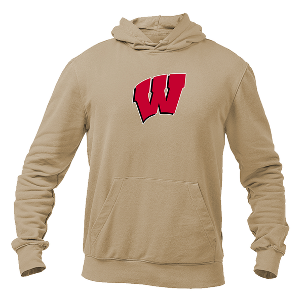 Men's  Wisconsin Badgers Gildan  Heavy Blend Hooded Sweatshirt