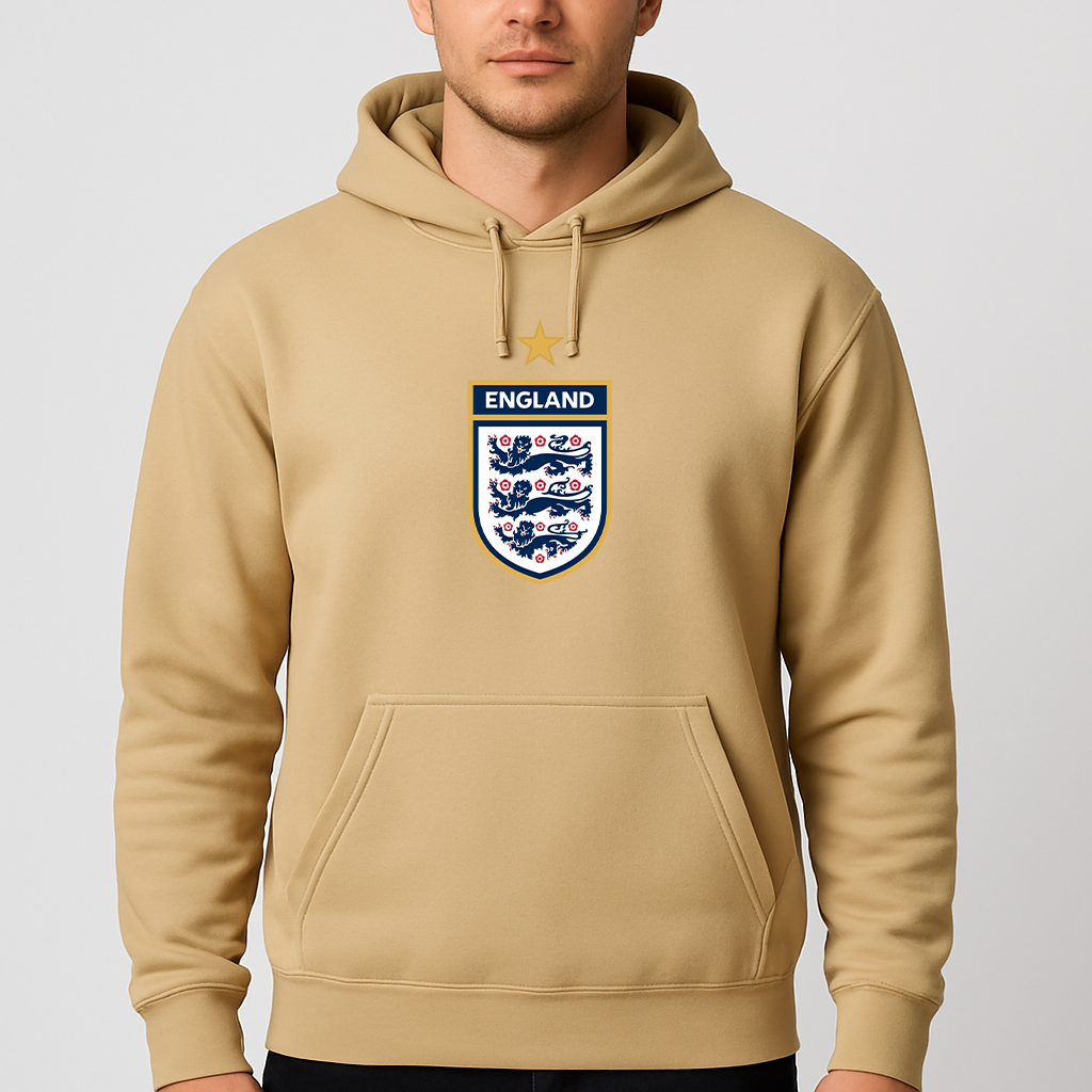 Men's England National Soccer Team Pullover Hoodie