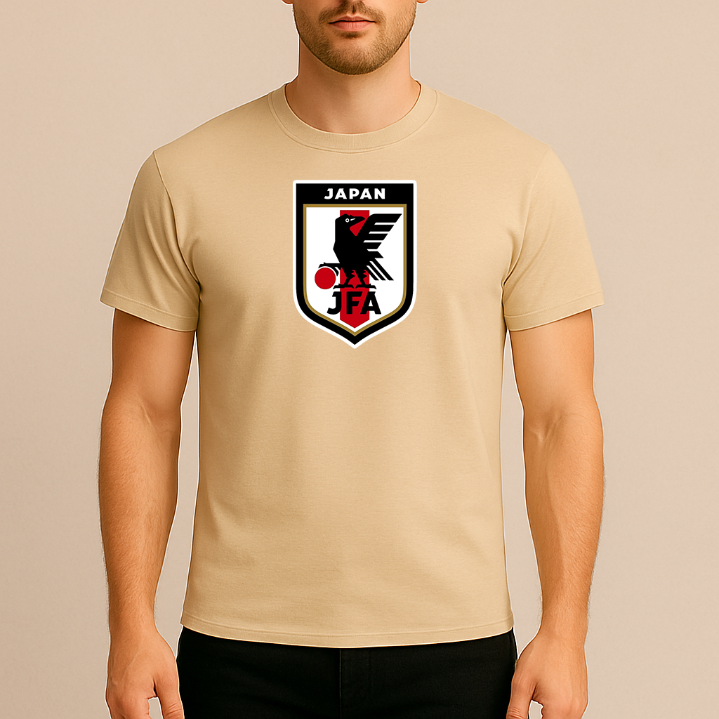 Men's Japan National Soccer Team Cotton T-Shirt