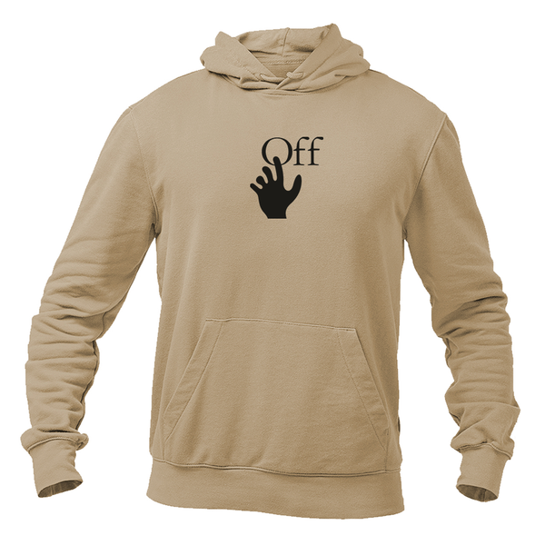 Men's Off-White Hand Logo Pullover Hoodie
