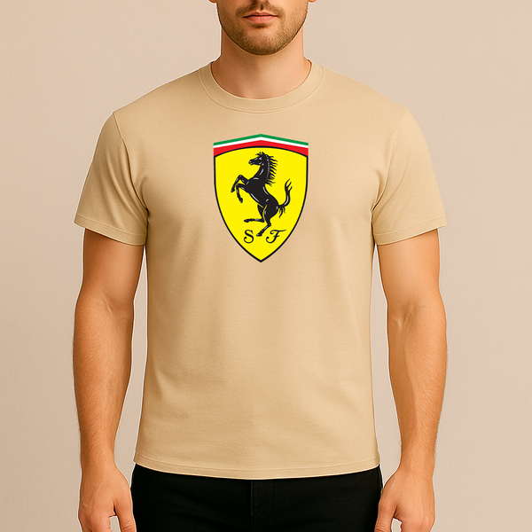 Men’s Ferrari Motorsport Car Cotton T-Shirt