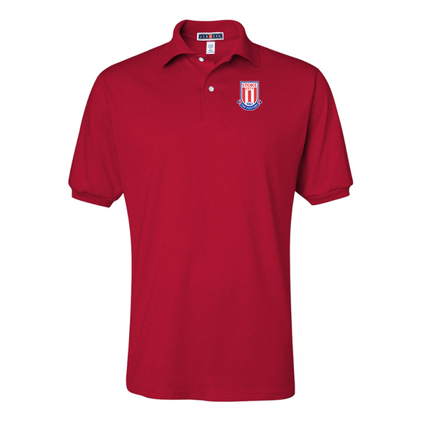 Men's Stoke City Soccer JERZEES  SpotShield polo