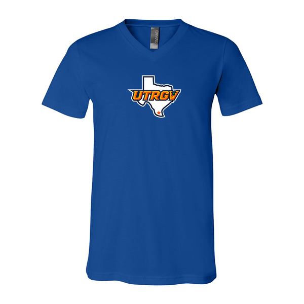 UTRGV Vaqueros BELLA  CANVAS - Jersey V-Neck T-Shirt