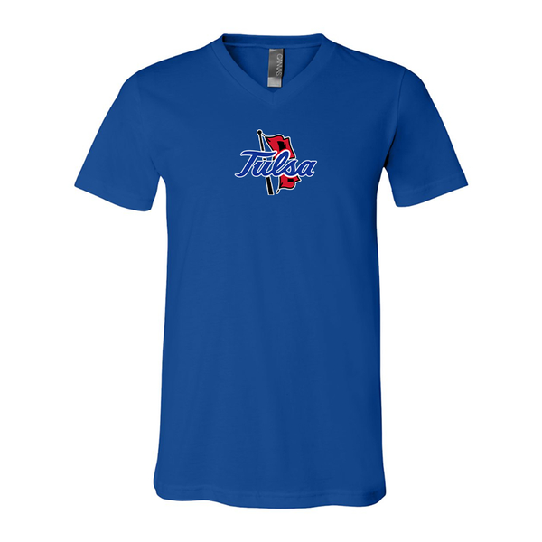 Tulsa Golden Hurricane BELLA  CANVAS - Jersey V-Neck T-Shirt