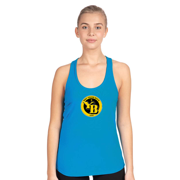 Women's Young Boys Soccer Next Level Ideal Racerback Tank