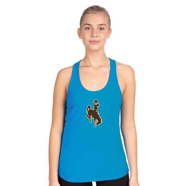 Women's  Wyoming Cowboys Next Level Ideal Racerback Tank