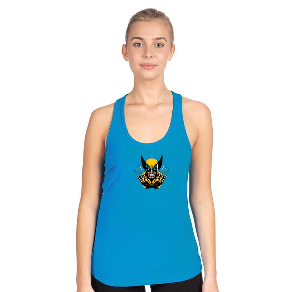 Women's  Wolverine 2025 Art  Next Level Ideal Racerback Tank