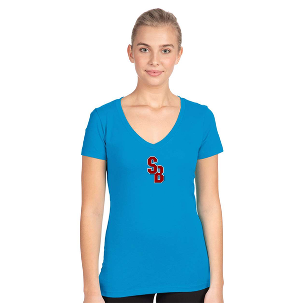 Women's  Stony Brook Seawolves  Next Level V-Neck T-Shirt