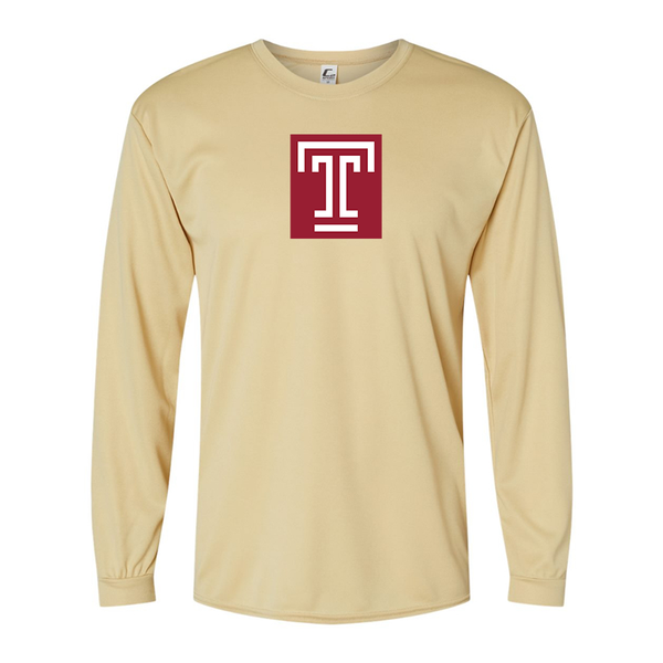 Men's Temple Owls Performance Long Sleeve T-Shirt