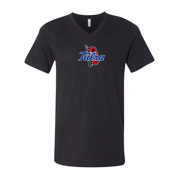 Tulsa Golden Hurricane BELLA  CANVAS - Jersey V-Neck T-Shirt