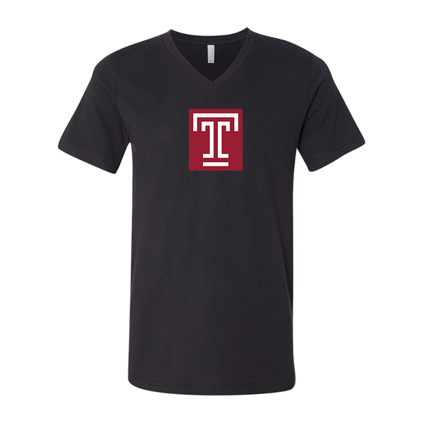 Temple Owls BELLA  CANVAS - Jersey V-Neck T-Shirt