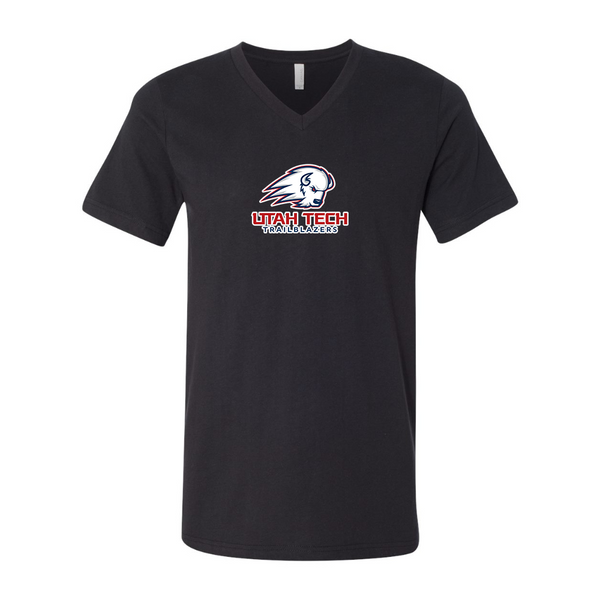 Utah Tech Trailblazers BELLA  CANVAS - Jersey V-Neck T-Shirt