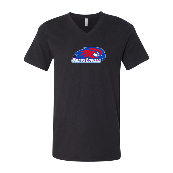UMass Lowell River Hawks BELLA  CANVAS - Jersey V-Neck T-Shirt