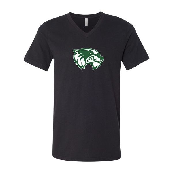 Utah Valley Wolverines BELLA  CANVAS - Jersey V-Neck T-Shirt