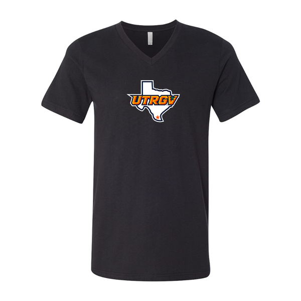 UTRGV Vaqueros BELLA  CANVAS - Jersey V-Neck T-Shirt
