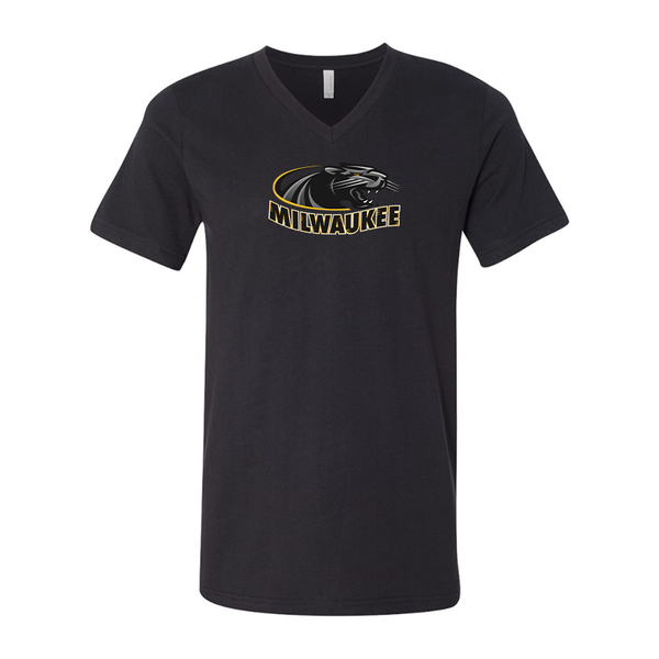 Wisconsin Milwaukee Panthers BELLA  CANVAS - Jersey V-Neck T-Shirt