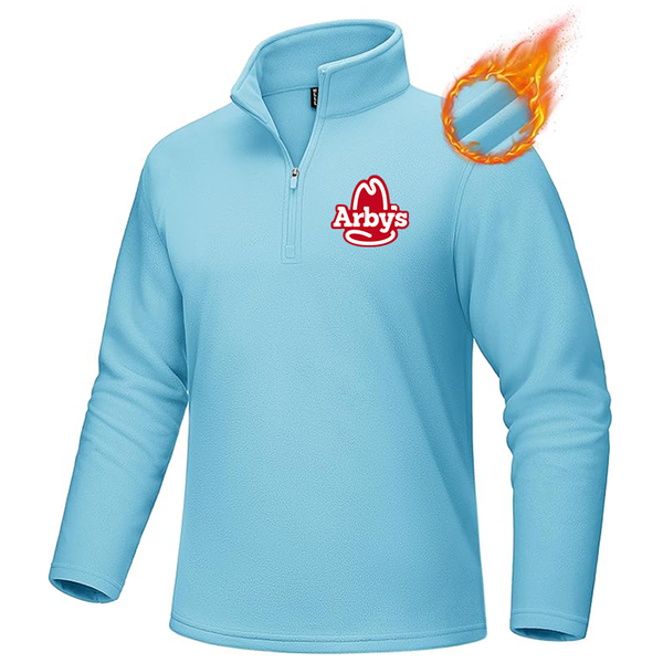 Men's Arbys MAGCOMSEN Men_s Quarter-Zip Pullover Polar Fleece Sweatshirt Stand Collar Long Sleeve Shirt for Men Thermal Winter Fall