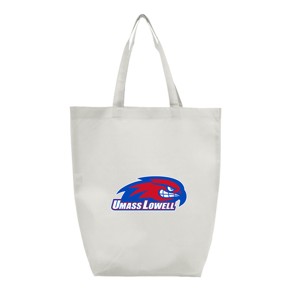 UMass Lowell River Hawks  Q-Tees Non-Woven Gusset Bottom Tote