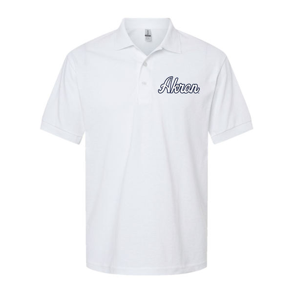 Men's Akron Zips Gildan Dry Blend Jersey Polo