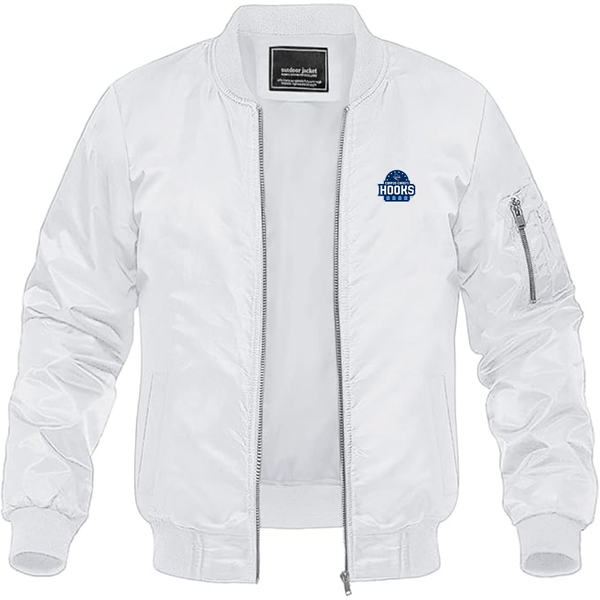 Men's Corpus Christi Hooks Logo Lightweight Bomber Jacket Windbreaker Softshell Varsity Jacket Coat