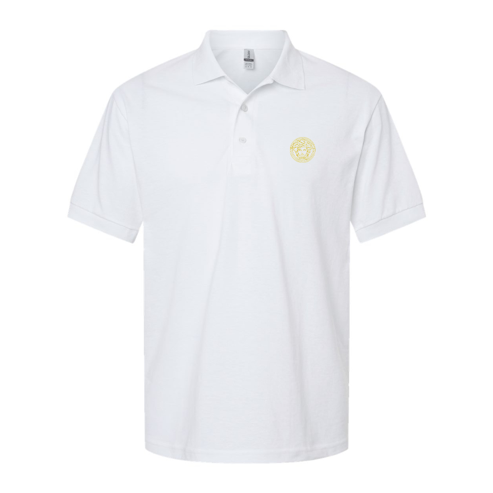 Men's Versace Thumbnail Dry Blend Jersey Polo - White