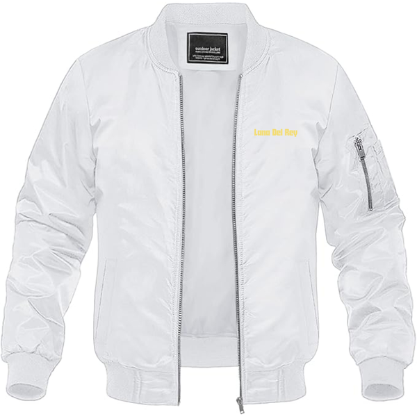 Men's Lana Del Rey  Logo Lightweight Bomber Jacket Windbreaker Softshell Varsity Jacket Coat