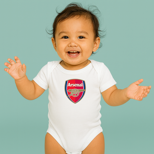 Baby Arsenal Soccer Romper Onesie