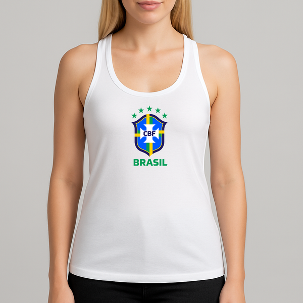 Women's Brasil National Soccer Team Racerback Tank Top
