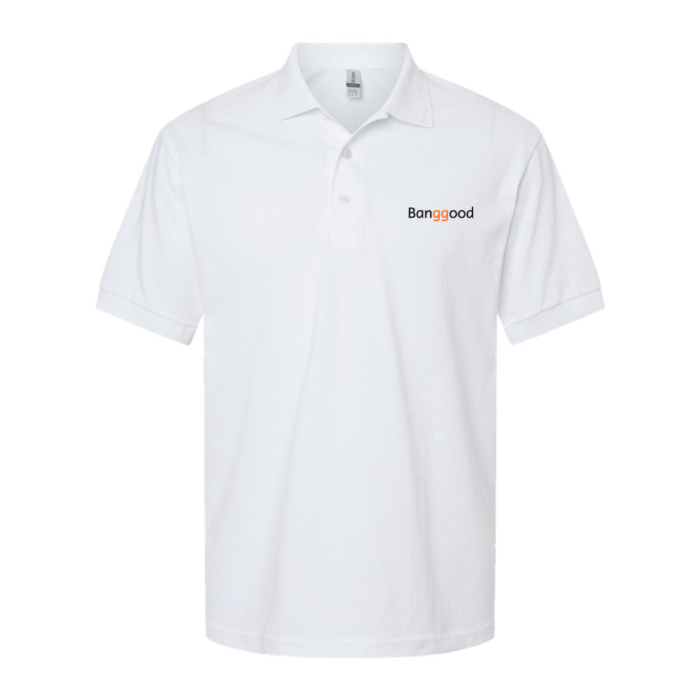 Men's Banggood Dry Blend Jersey Polo - White
