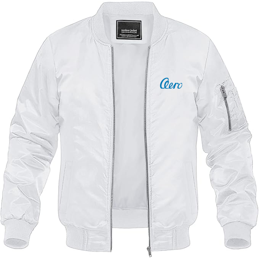 Men's Aero Logo Lightweight Bomber Jacket