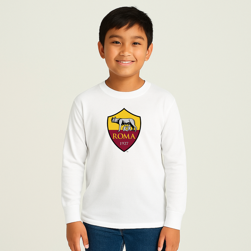 Youth Kids AS Roma FC Long Sleeve T-Shirt