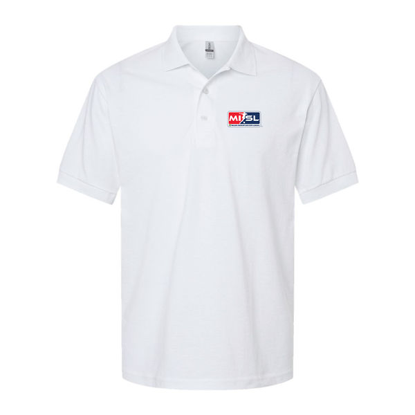Men's Major Indoor Soccer League  Logo Dry Blend Polo