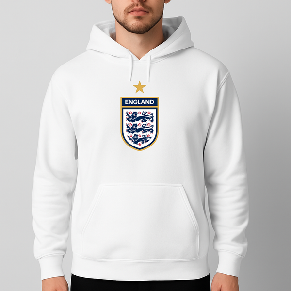 Men's England National Soccer Team Pullover Hoodie