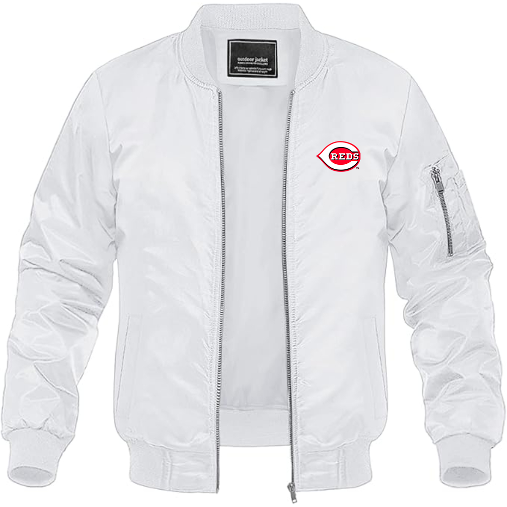 Men's Cincinnati Reds Logo Lightweight Bomber Jacket