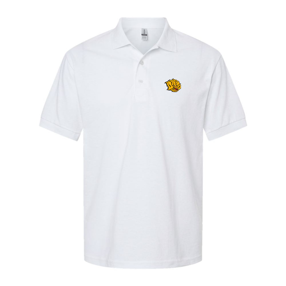 Men's Arkansas PB Golden Lions Dry Blend Jersey Polo - White