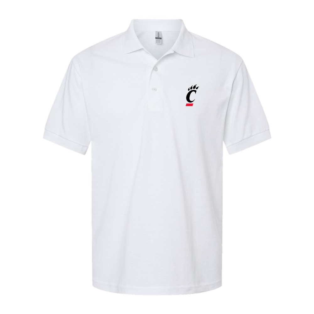 Men's Cincinnati Bearcats Dry Blend Jersey Polo - White