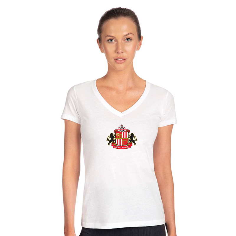 Women's Sunderland AFC Soccer  V-Neck T-Shirt