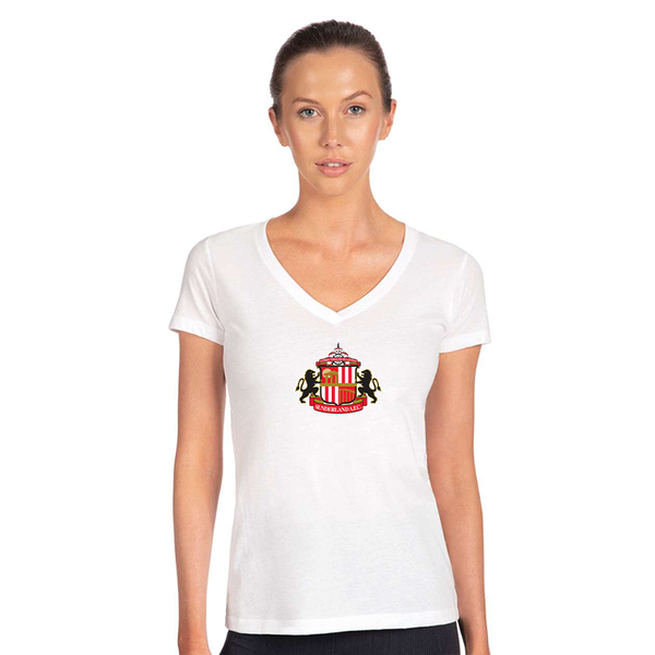 Women's Sunderland AFC Soccer  Next Level V-Neck T-Shirt