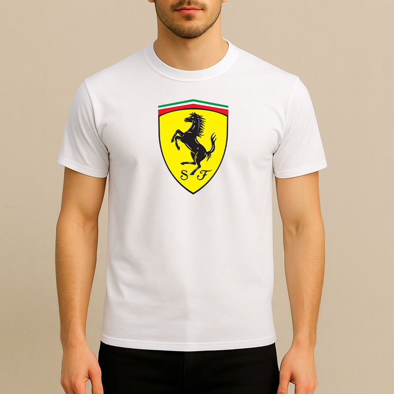 Men’s Ferrari Motorsport Car Cotton T-Shirt