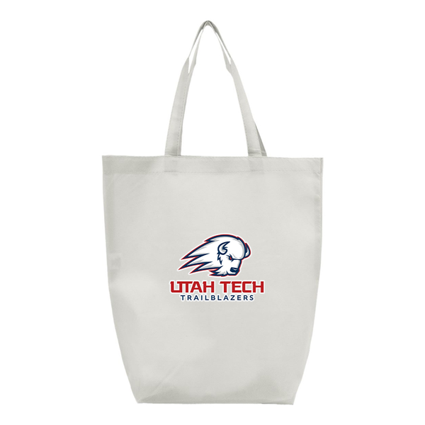 Utah Tech Trailblazers Q-Tees Non-Woven Gusset Bottom Tote