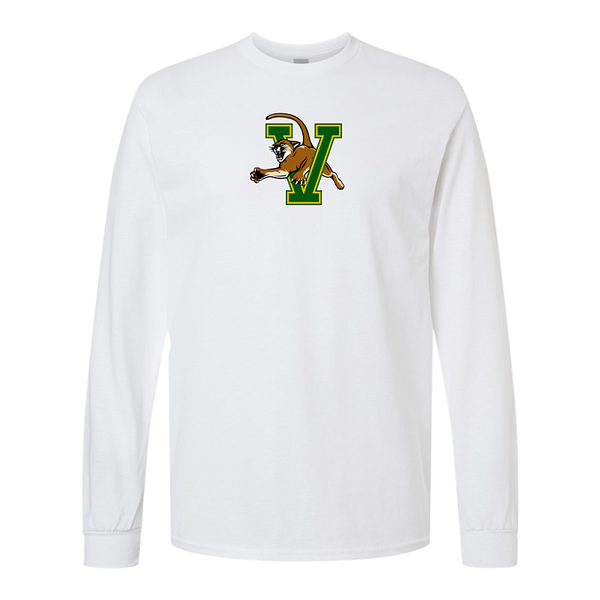 Men's Vermont Catamounts  Gildan Heavy Cotton Long Sleeve T-Shirt