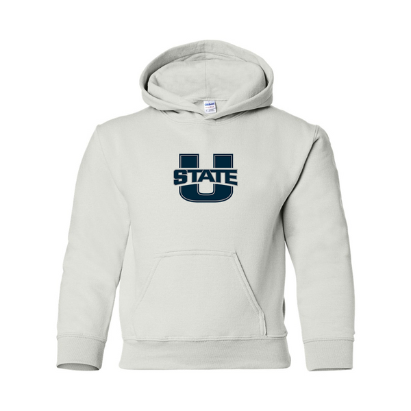 Youth Utah State Aggies  Gildan Heavy Blend  Hooded Sweatshirt