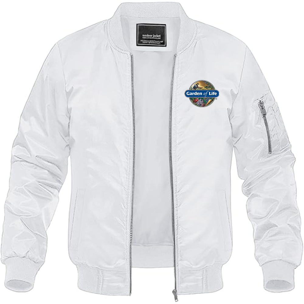 Men's Garden of Life Logo Lightweight Bomber Jacket