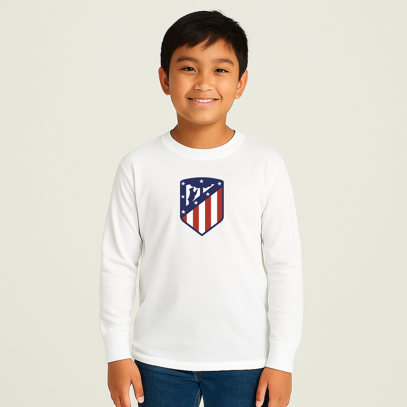 Youth Kids Atletico Madrid FC Long Sleeve T-Shirt